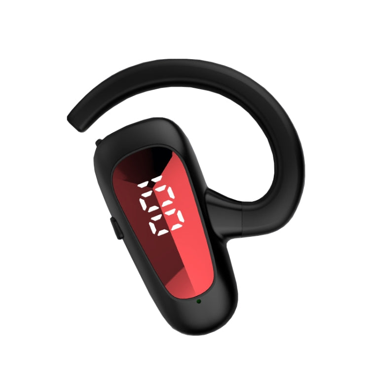 Écouteurs stéréo Bluetooth à affichage numérique Bone Conduction Concepts, style : mono-oreille, double oreille avec chargeur.